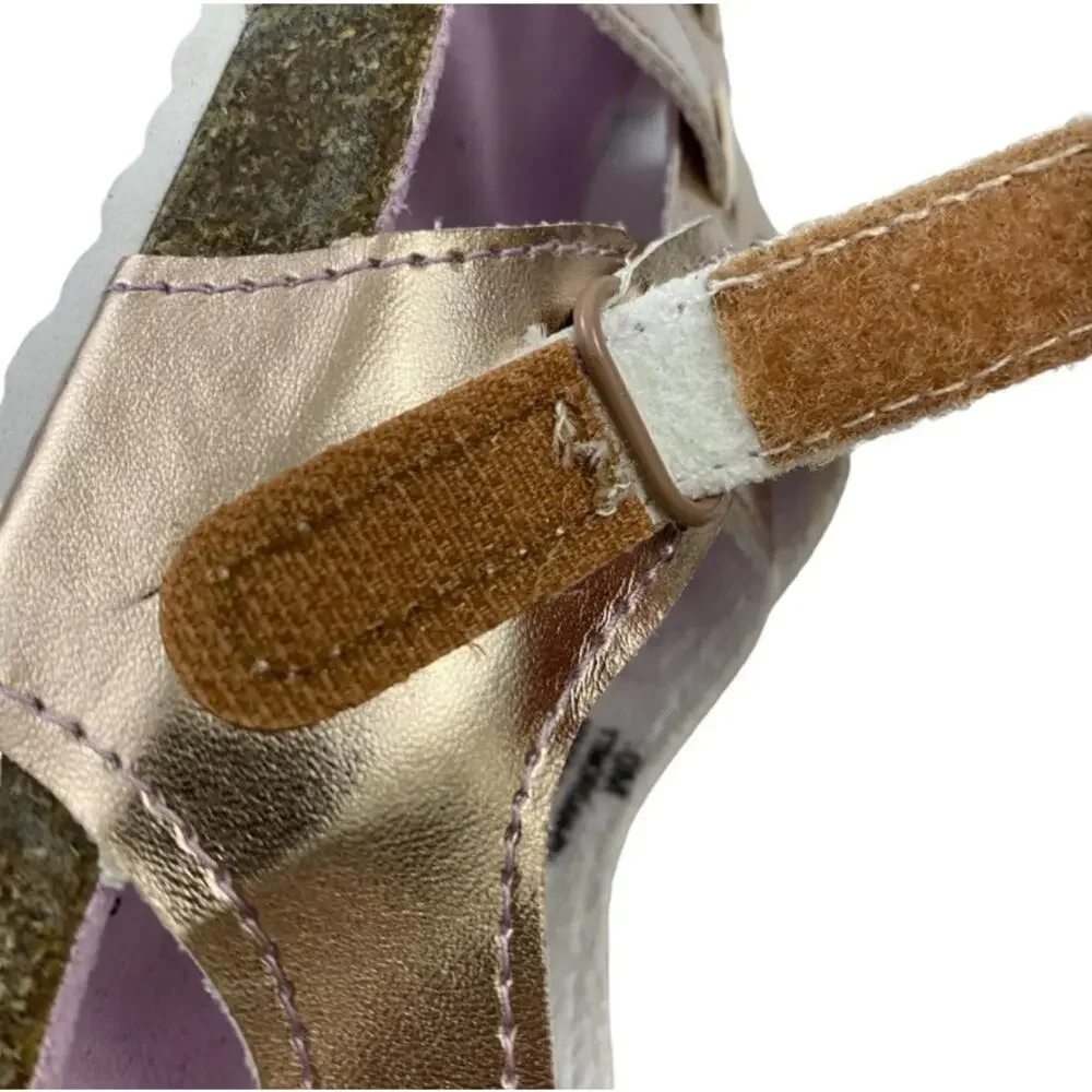 New in Box Tucker + Tate Girls Fisherman Sandals Rose Gold Pink Casual Summer 9M